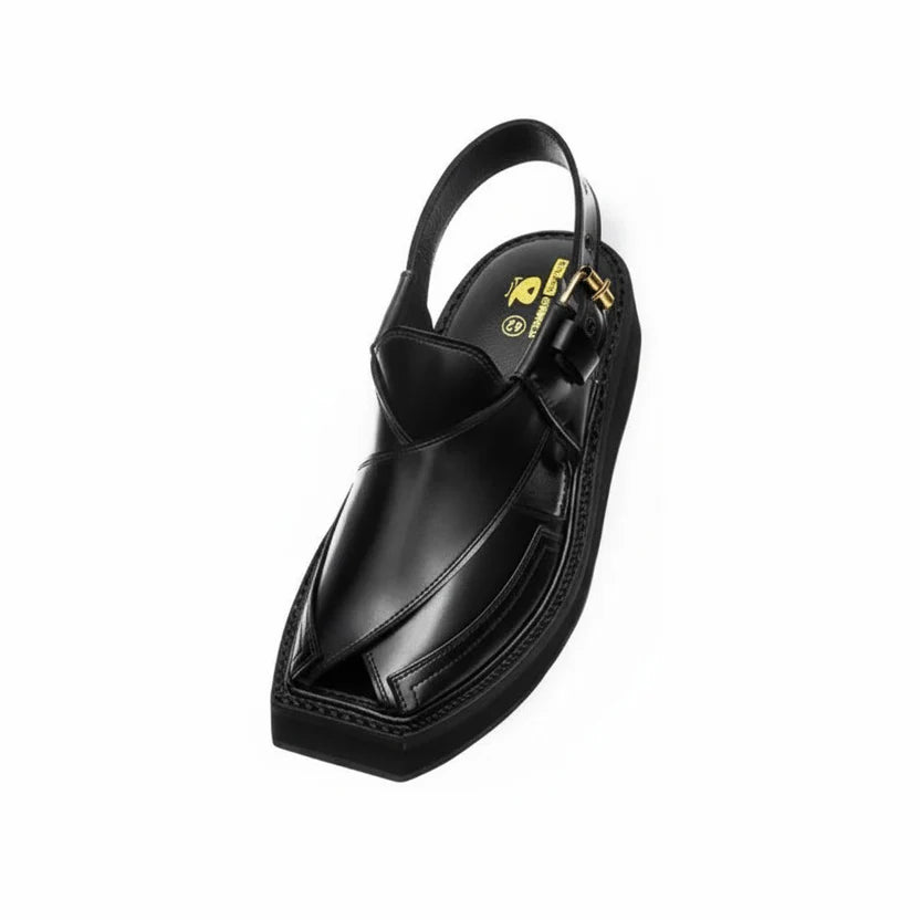 black captaan chappal